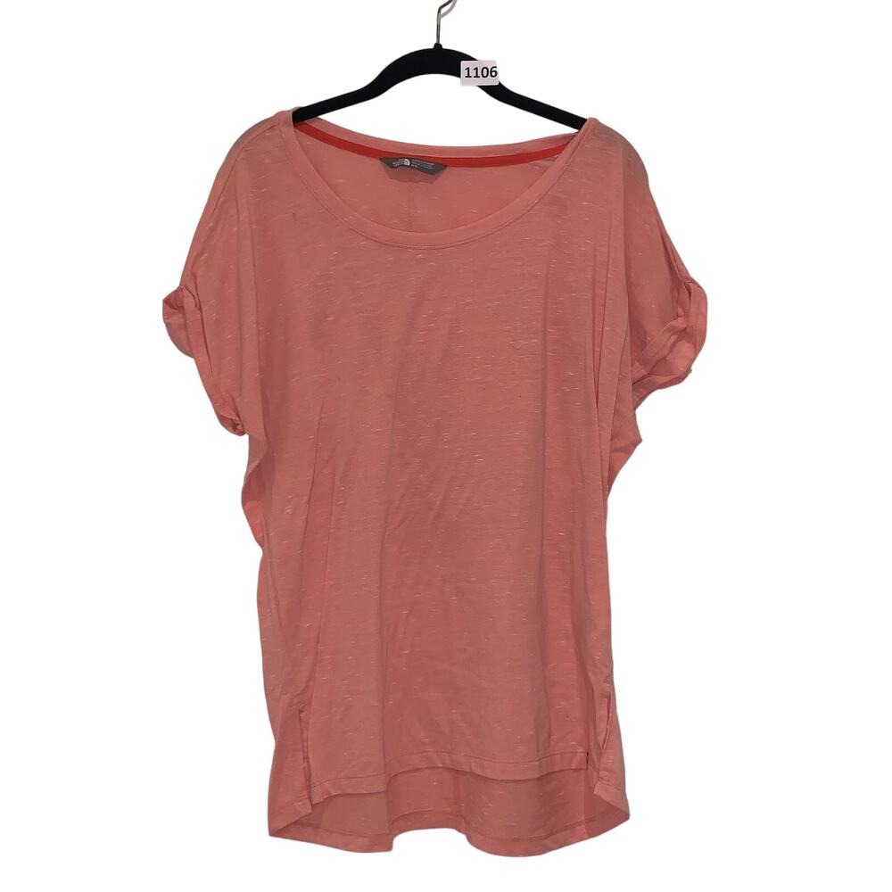 THE NORTH FACE, Women's, Top, Round Neck, Pullover, Short Sleeve, Size M, Pink